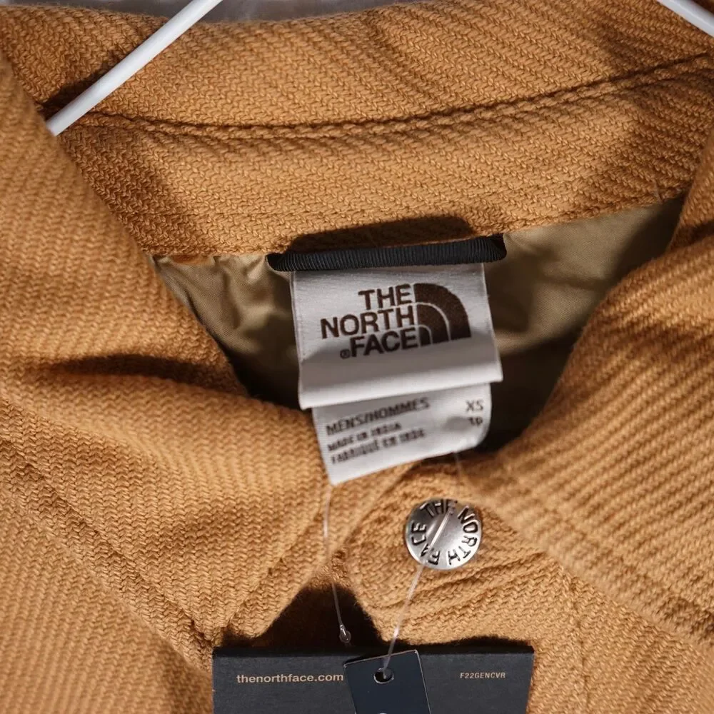 The North Face Twill Snap Button Jacket Shacket Brown XS NWT